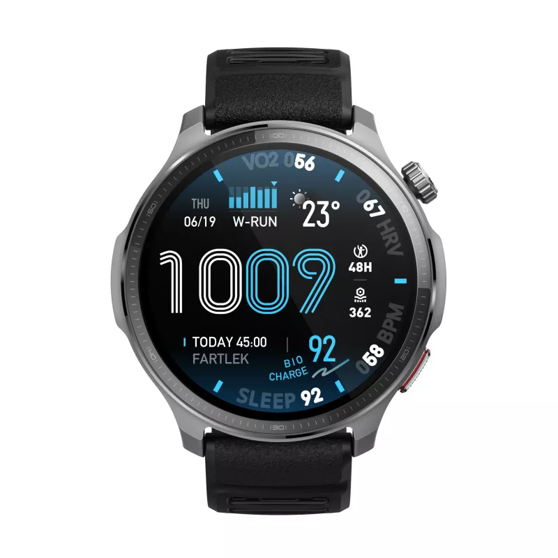 Amazfit Balance 2 XT 3.81 cm (1.5 inch) AMOLED Digital 480 x 480 pixels Touchscreen Black Wi-Fi GPS (satellite)