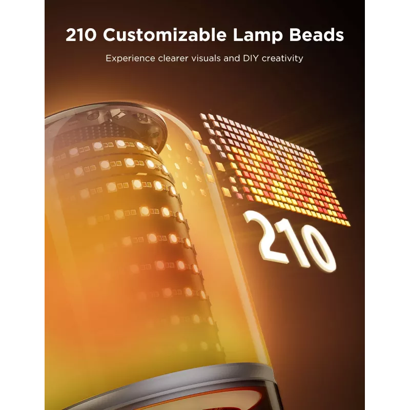 Table Lamp Govee H6020 Table Lamp 2 Pro Sound by JBL — RGBIC + Warm White, 600 lm, Wi‑Fi & Bluetooth, 5200 mAh