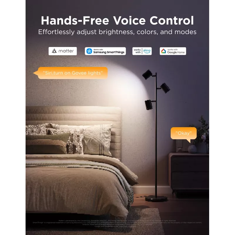 Govee Tree Floor Lamp Smart floor lighting Wi-Fi/Bluetooth 72 W