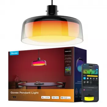 Smart ceiling light Govee Pendant Light Wi‑Fi/Bluetooth, transparent, Ø300×H171 mm