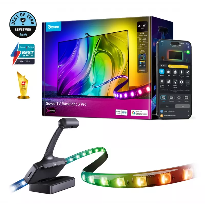 Govee TV Backlight 3 Pro, 75-85 inch, Wi-Fi/Bluetooth (R2A81C11)