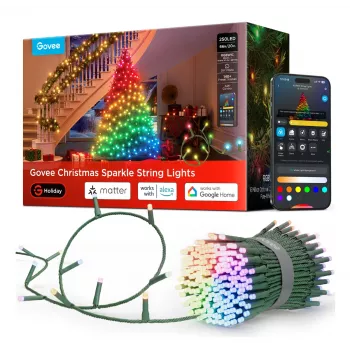 LED Christmas Light string Govee 20 m, indoor/outdoor decorative lighting