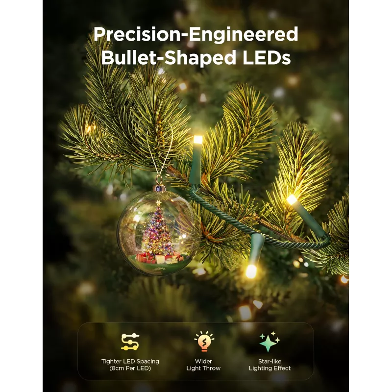 LED Christmas Light string Govee 20 m, indoor/outdoor decorative lighting
