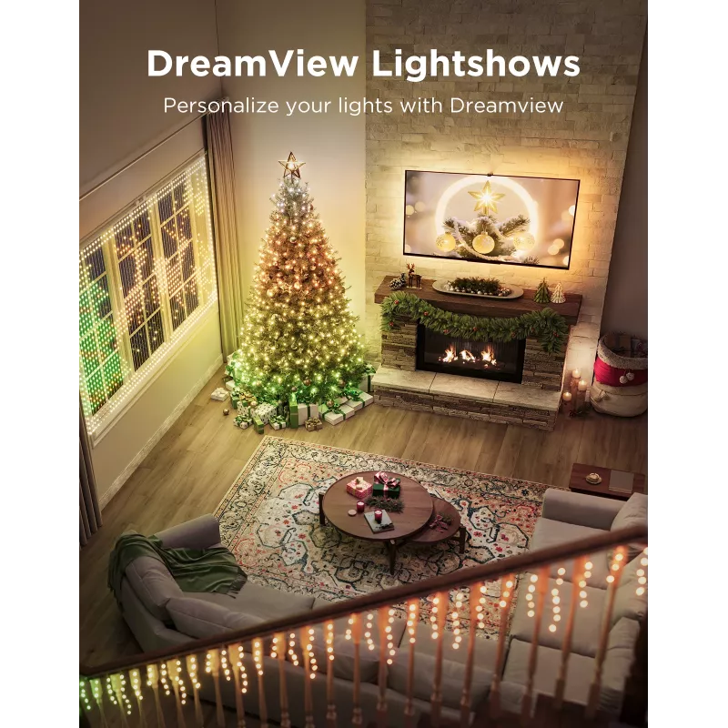 LED Christmas Light string Govee 20 m, indoor/outdoor decorative lighting