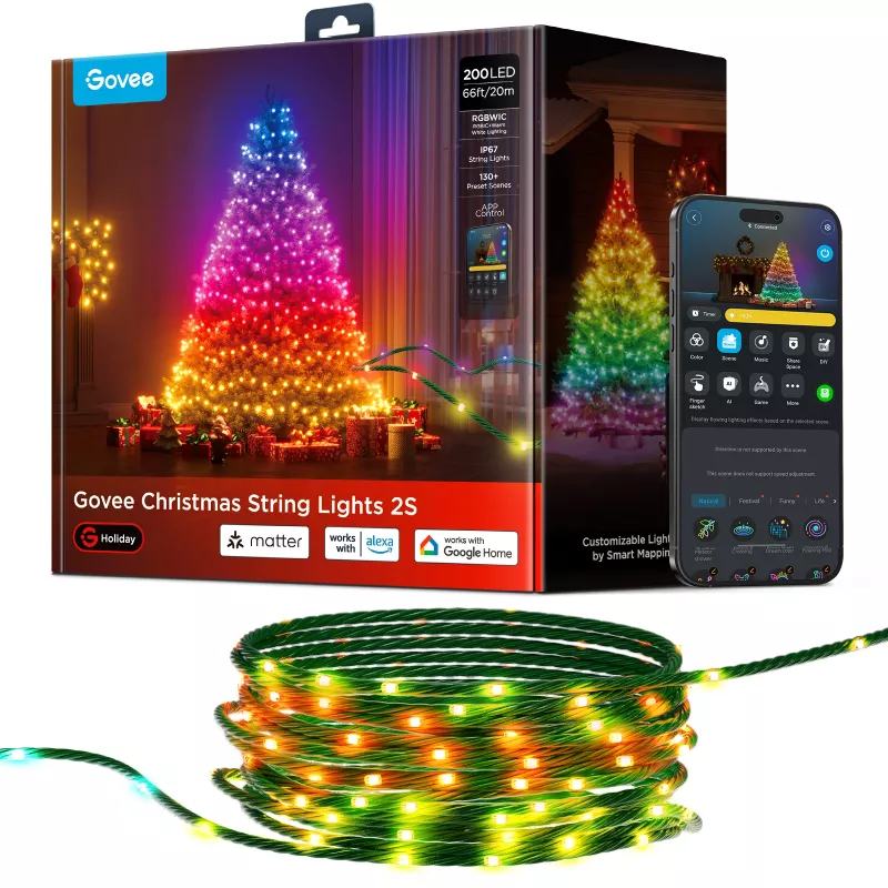 String lights Govee H80C4 20m RGBWIC LED strip with smart control