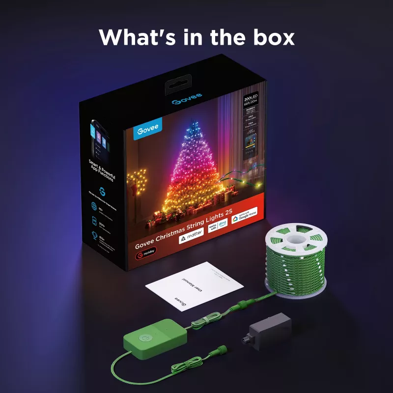 String lights Govee H80C4 20m RGBWIC LED strip with smart control