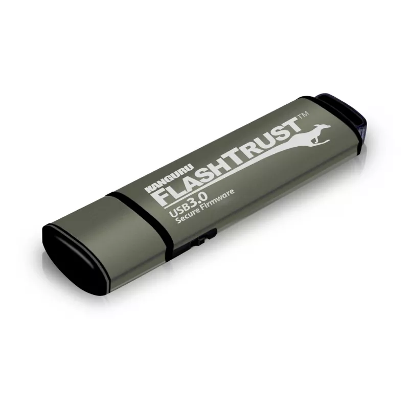 Kanguru FlashTrust™ USB 3.0 128 GB |Secure Flash Drive| Secure Firmware | Physical Write Protect Switch |Protects Against BadUSB | Compliance with NIST requirements for implementation