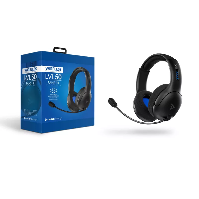 PDP LVL50 Headset Wireless Head-band Gaming Black