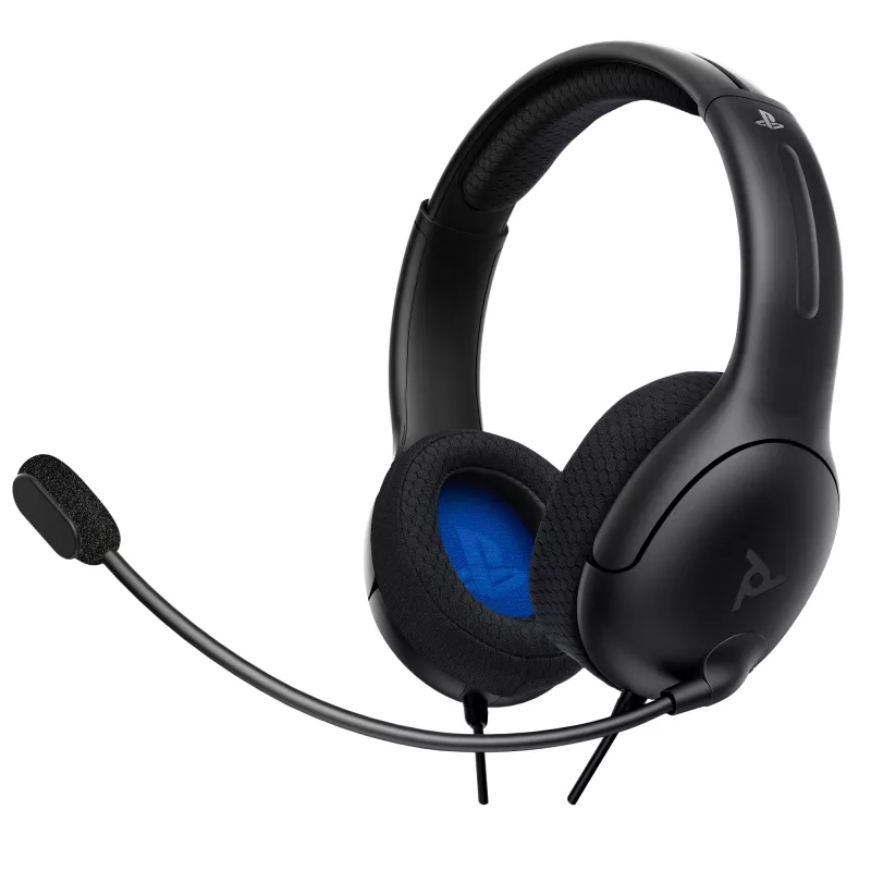 PDP LVL50 Wired Headset PS4 white - 50mm driver, wired, Wired, Gaming, Headset, Black