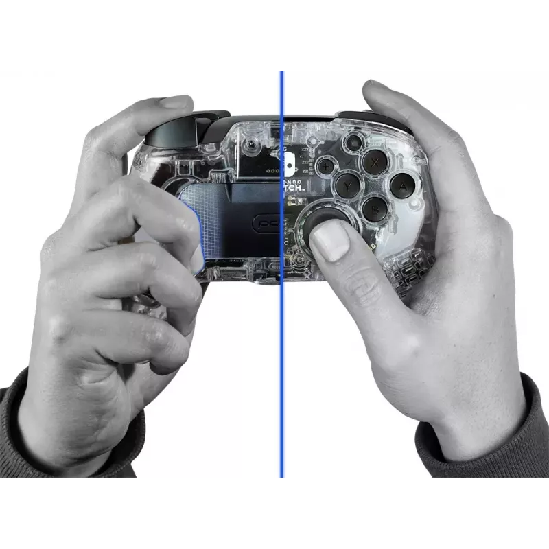 PDP Afterglow Black, Transparent Gamepad Analogue / Digital Nintendo Switch, Nintendo Switch Lite, Nintendo Switch OLED