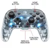 PDP Afterglow Black, Transparent Gamepad Analogue / Digital Nintendo Switch, Nintendo Switch Lite, Nintendo Switch OLED