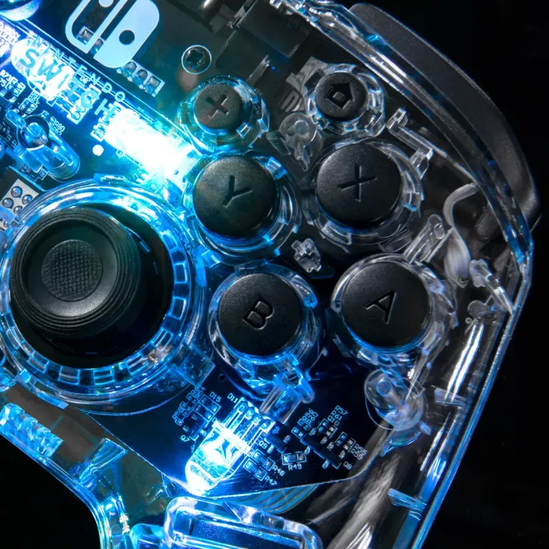 PDP Afterglow Black, Transparent Gamepad Analogue / Digital Nintendo Switch, Nintendo Switch Lite, Nintendo Switch OLED