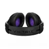 Headset VICTRIX Gambit Wireless — wired & wireless, 20–20000 Hz, 2 m cable, 301 g, black/purple