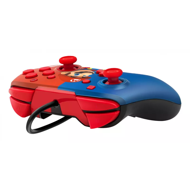PDP Faceoff Deluxe+ Audio Wired Controller, Power Pose Mario (Nintendo Switch)