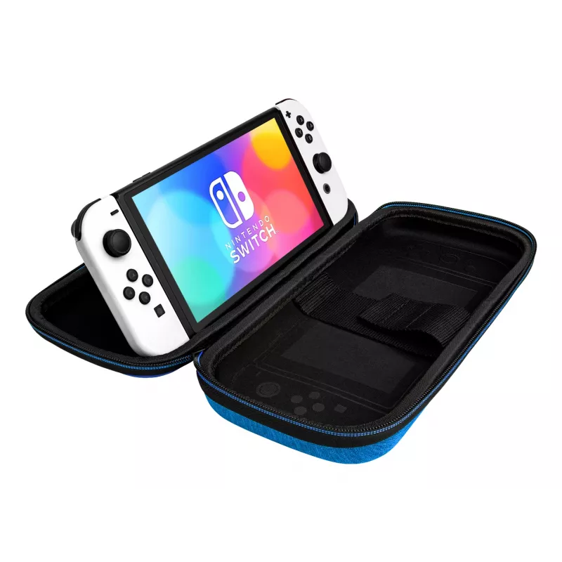 Hardshell Carrying Case PDP Slim Deluxe Power Pose Mario for Nintendo — Blue/Red