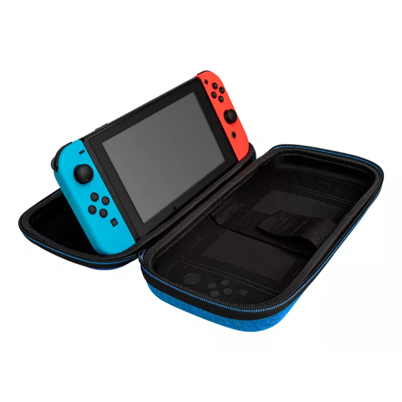 Hardshell Carrying Case PDP Slim Deluxe Power Pose Mario for Nintendo — Blue/Red