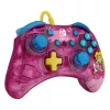 PDP Rock Candy: Bubblegum Peach Pink, Translucent USB Gamepad Analogue / Digital Nintendo Switch, Nintendo Switch Lite, Nintendo Switch OLED