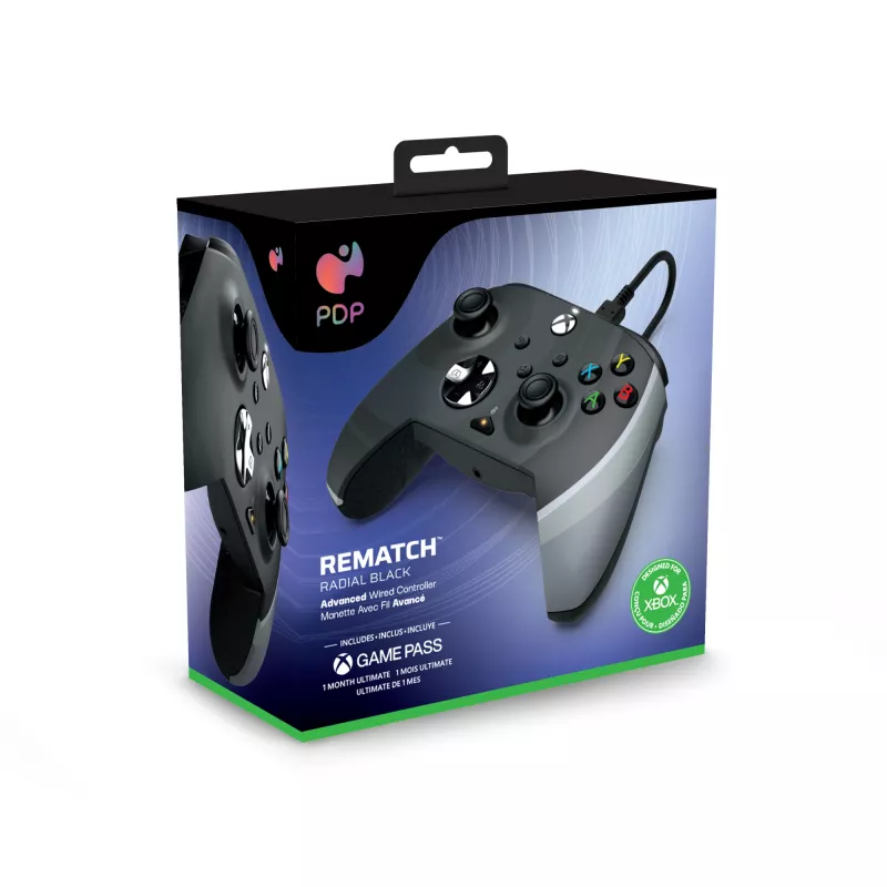 PDP Rematch Black, White USB Gamepad Analogue PC, Xbox One, Xbox Series S, Xbox Series X