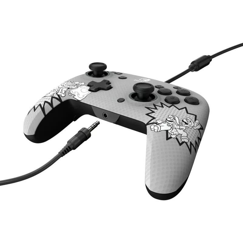 PDP REMATCH: Comic Attack Black, Grey, White USB Gamepad Analogue / Digital Nintendo Switch, Nintendo Switch OLED