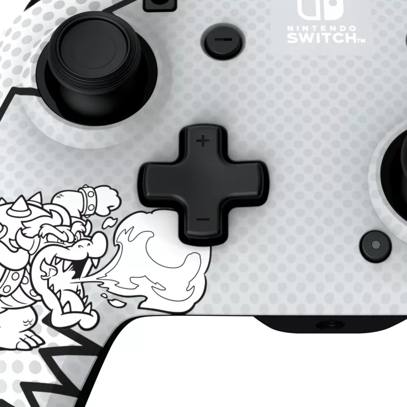 PDP REMATCH: Comic Attack Black, Grey, White USB Gamepad Analogue / Digital Nintendo Switch, Nintendo Switch OLED