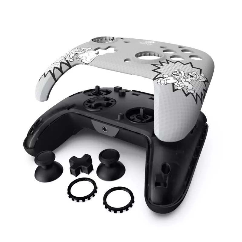 PDP REMATCH: Comic Attack Black, Grey, White USB Gamepad Analogue / Digital Nintendo Switch, Nintendo Switch OLED