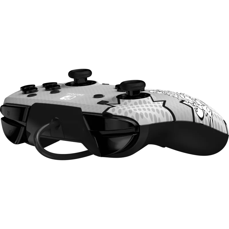 PDP REMATCH: Comic Attack Black, Grey, White USB Gamepad Analogue / Digital Nintendo Switch, Nintendo Switch OLED