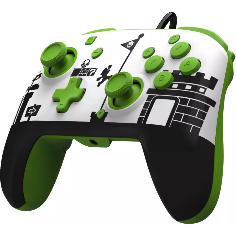 PDP REMATCH Wired Controller: Super Mario Retro, Gamepad, Nintendo Switch, Nintendo Switch OLED, D-pad, Home button, Analogue / Digital, Wired, USB
