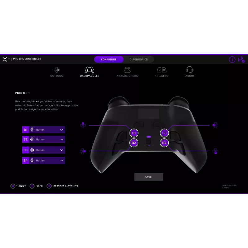 PDP Victrix Pro BFG for PlayStation 5, PlayStation 4, and Windows 10/11 PC