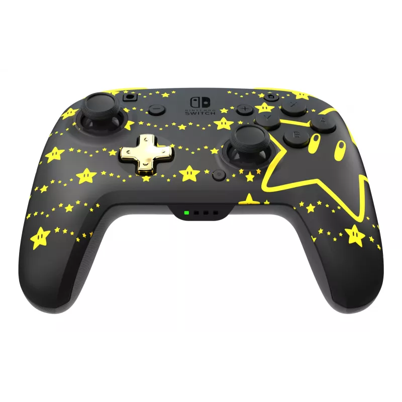 PDP REMATCH GLOW Black, Yellow Gamepad Analogue / Digital Nintendo Switch, Nintendo Switch OLED