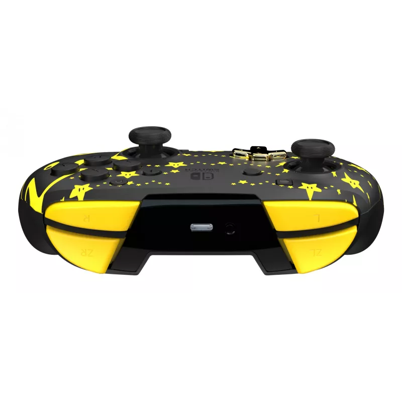 PDP REMATCH GLOW Black, Yellow Gamepad Analogue / Digital Nintendo Switch, Nintendo Switch OLED