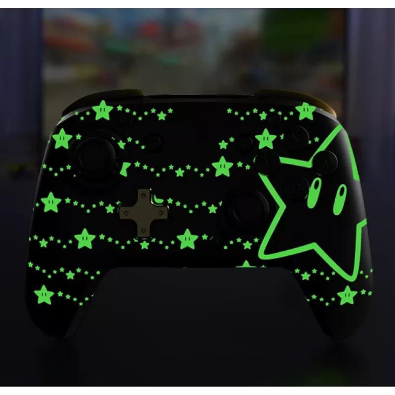 PDP REMATCH GLOW Black, Yellow Gamepad Analogue / Digital Nintendo Switch, Nintendo Switch OLED