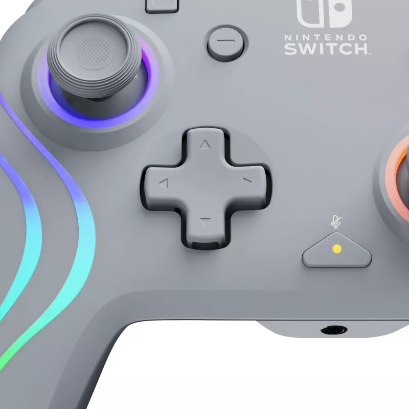 PDP Afterglow Wave Grey USB Gamepad Analogue / Digital Nintendo Switch, Nintendo Switch OLED