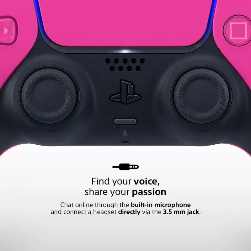 Gamepad Sony DualSense v3 for PlayStation 5 — Pink, Bluetooth & USB Type-C, built-in battery