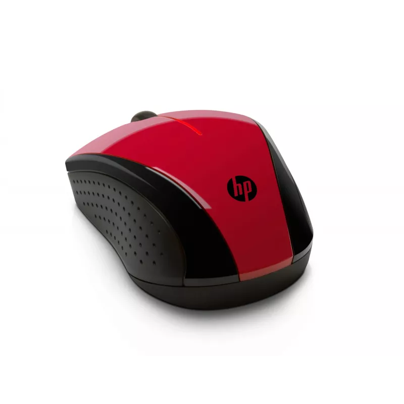 HP X3000 Sunset Red Wireless Mouse, Ambidextrous, Optical, RF Wireless, 1200 DPI, Red