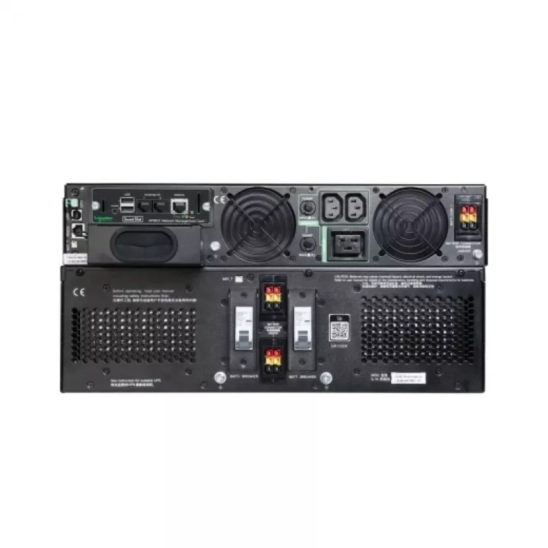 APC Smart-UPS On-Line, 8kVA/8kW, Rack/Tower, 230V, 2x IEC C13+1x IEC C19+Hard wire 3-wire (H+N+E) outlets, Network Card, W/O rail kit