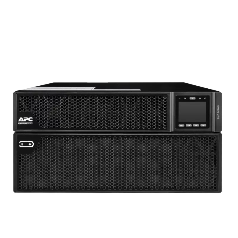 APC Smart-UPS On-Line, 8kVA/8kW, Rack/Tower, 230V, 2x IEC C13+1x IEC C19+Hard wire 3-wire (H+N+E) outlets, Network Card, W/O rail kit