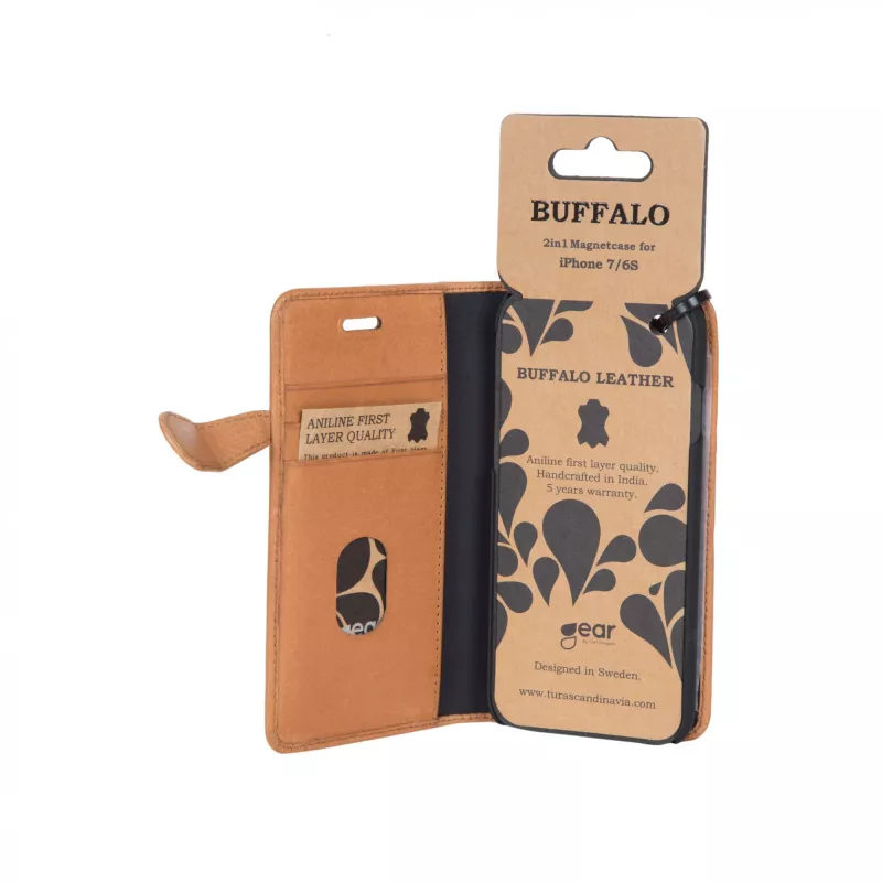 Buffalo 657514 mobile phone case 11.9 cm (4.7 inch) Flip case Cognac colour