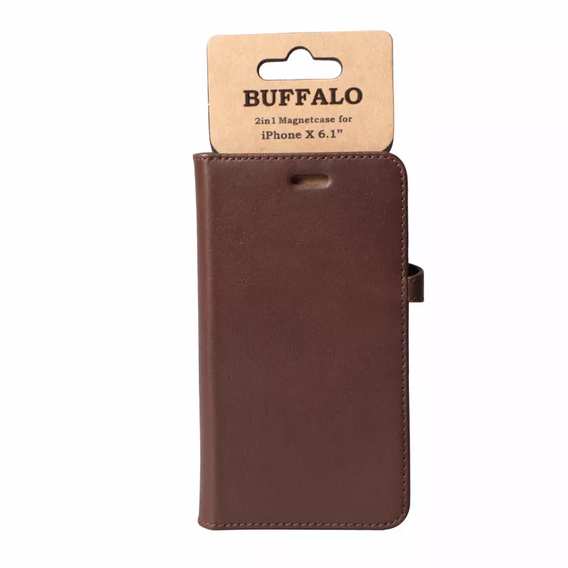Buffalo 658562 mobile phone case 15.5 cm (6.1 inch) Folio Brown