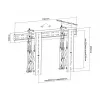 Video Wall Mount Multibrackets M Public Push 40-70 inch Black
