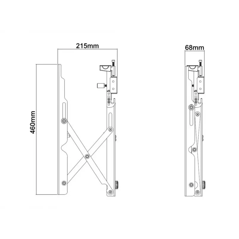 Video Wall Mount Multibrackets M Public Push 40-70 inch Black