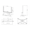 Table Stand Multibrackets M VESA Turn Black Large MAX 600x400