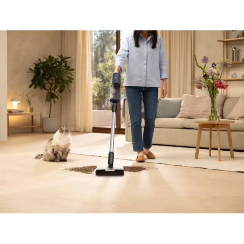Electrolux EP61H21WET 2-in-1 stick vacuum Battery Dry Bagless 0.6 L 85 W Blue 2.5 Ah