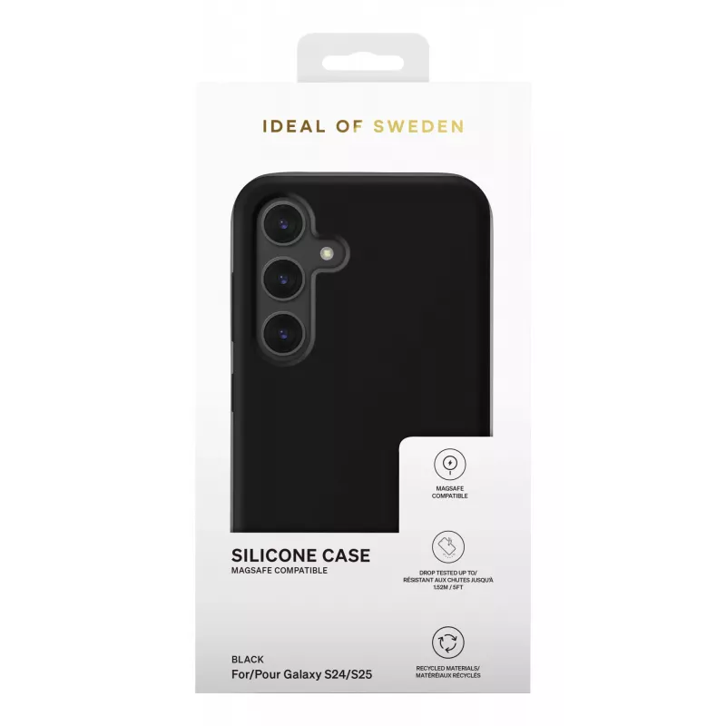 iDeal of Sweden Silicone Case MagSafe Galaxy S24 / S25 Black
