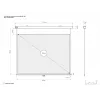Multibrackets M 4:3 Manual Projection Screen 200x150, 100 inch