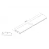 Multibrackets M Cable Cover SS Black 75mm W - 1600mm L