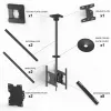 Ceiling Mount Multibrackets M Public Medium Back to Back Black 3000