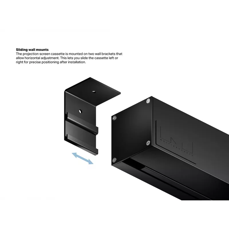 Motorized projection screen MULTIBRACKETS M 16:10 135 inch — matte white surface, viewable width 2.91 m, motorized drive