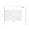 Multibrackets M 16:10 Manual Projection Screen 232,6x145,4, 108 inch