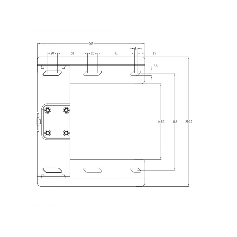Swing Arm Mount MULTIBRACKETS M Universal 180° — for 26 inch–47 inch screens, VESA up to 400x400, max 25 kg, black