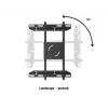 Single Screen Public Display Stand MULTIBRACKETS M – Black, supports up to 60 kg, VESA 200x200–800x400